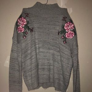 Rose Turtleneck Sweater